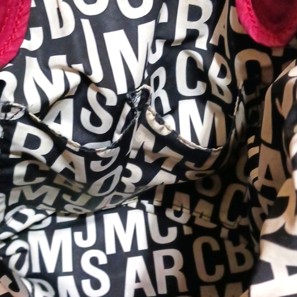 MARC JACOBS Workwear Pink Embroidered Logo Quilted Tote Bag - Picture 8 of 14